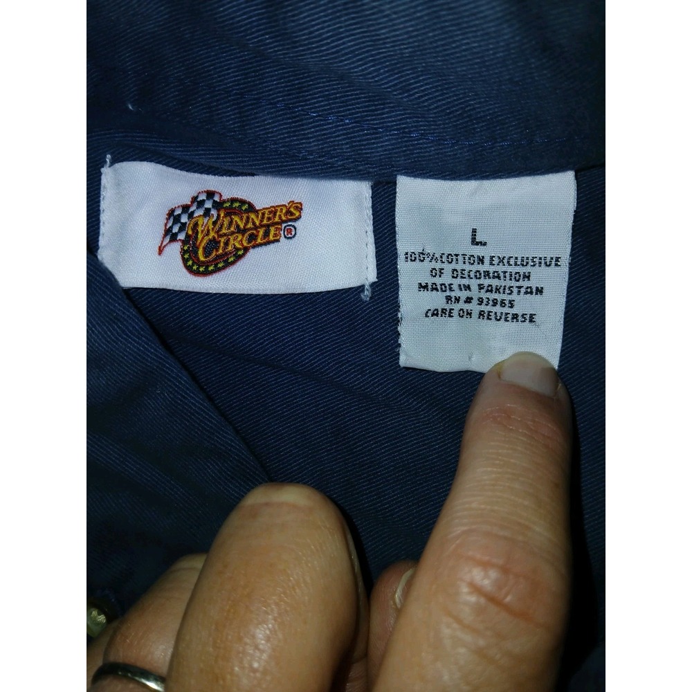 Winners Circle Jeff Gordon Dupont Motorsports Embroidered Button Down Shirt L - Picture 7 of 8